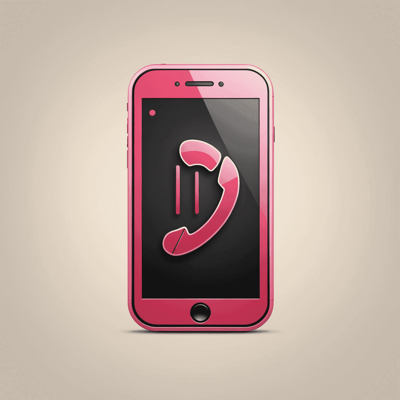 Mobilehhera logo featuring a stylized mobile phone icon with red and pink accents